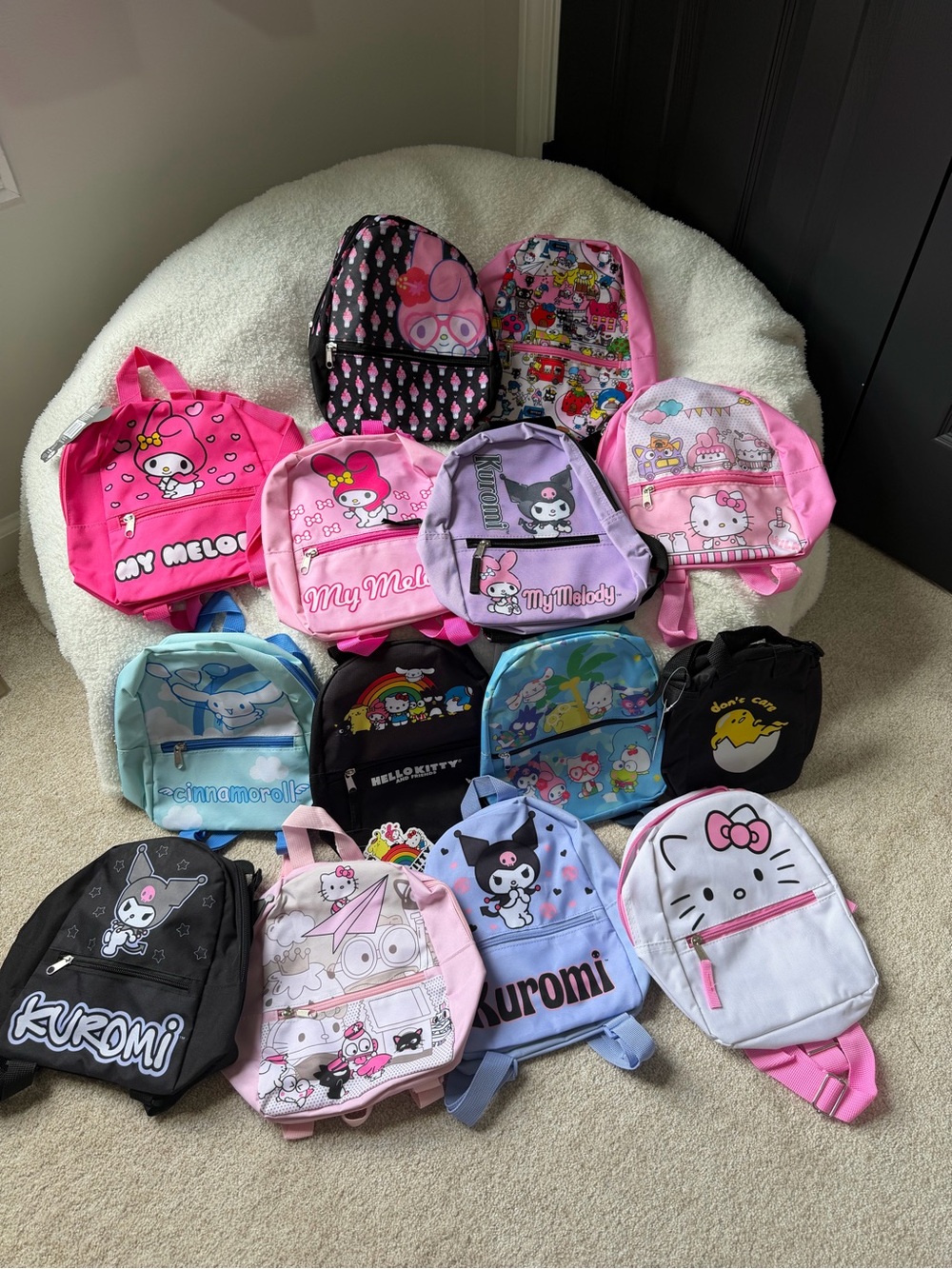 5Below Sanrio kuromi hello kitty mini backpack lot